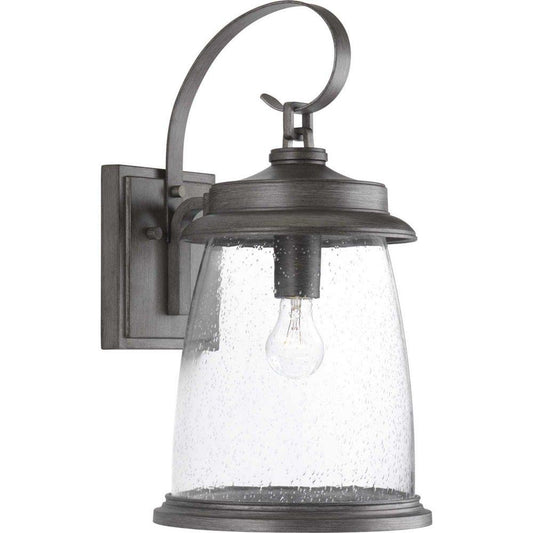 Progress Lighting Conover 100W 1-Light Outdoor Wall Lantern in Antique Pewter