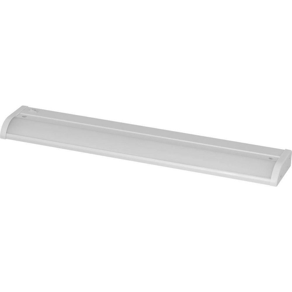 Progress Lighting LED Undercabinet 12.5W 1-Light LED Under Cabinet Light Bar in Satin White
