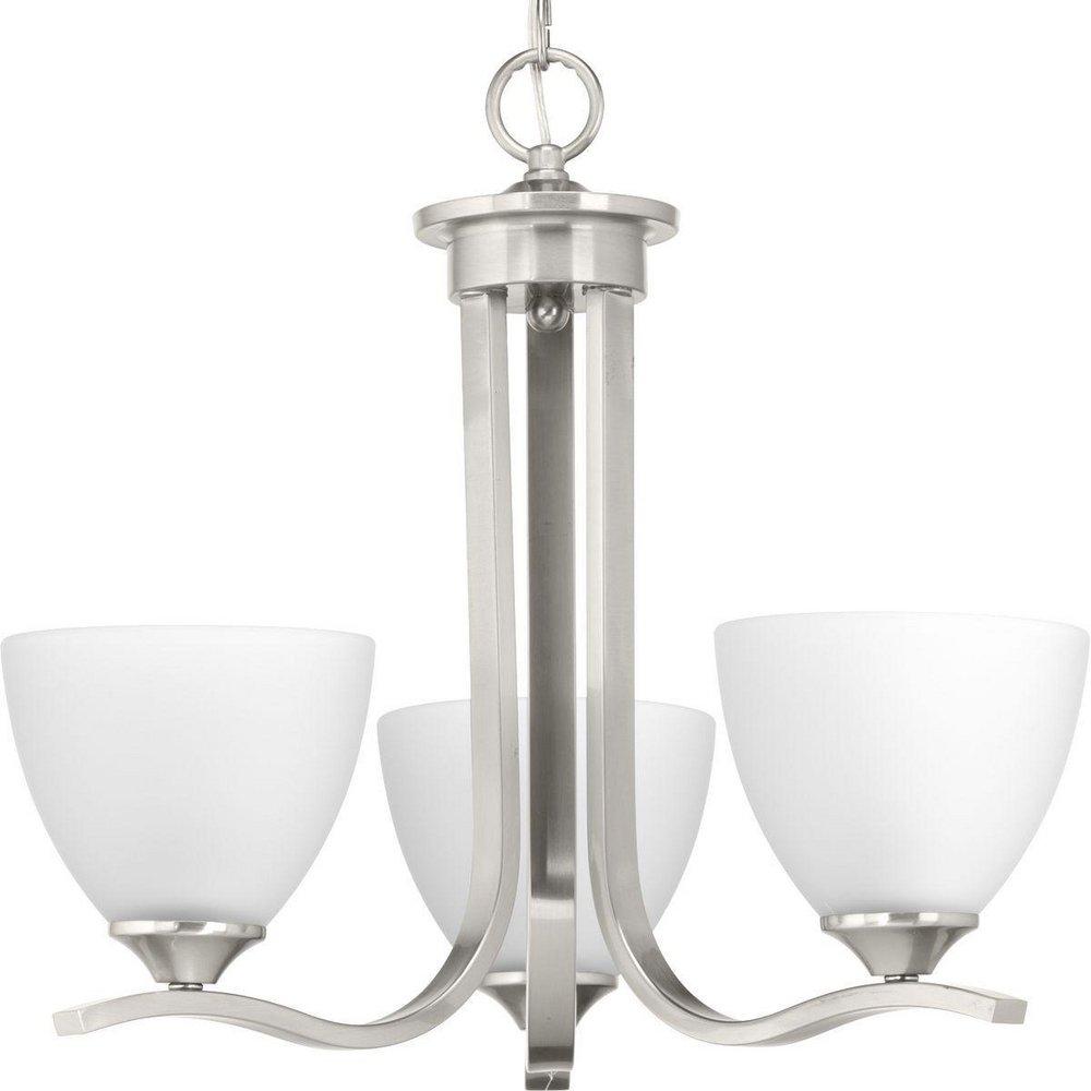 Progress Lighting Laird 100W 3-Light Medium E-26 Incandescent Chandelier in Brushed Nickel
