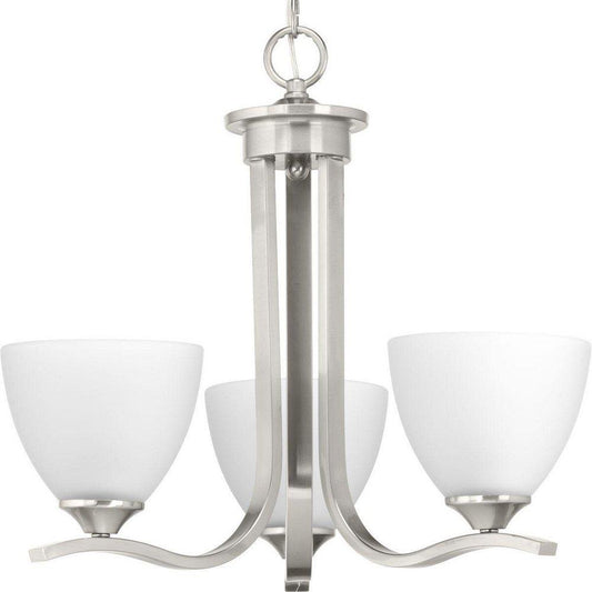 Progress Lighting Laird 100W 3-Light Medium E-26 Incandescent Chandelier in Brushed Nickel