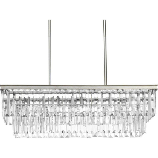 Progress Lighting Glimmer 60W 4-Light Medium E-26 Incandescent Chandelier in Silver Ridge