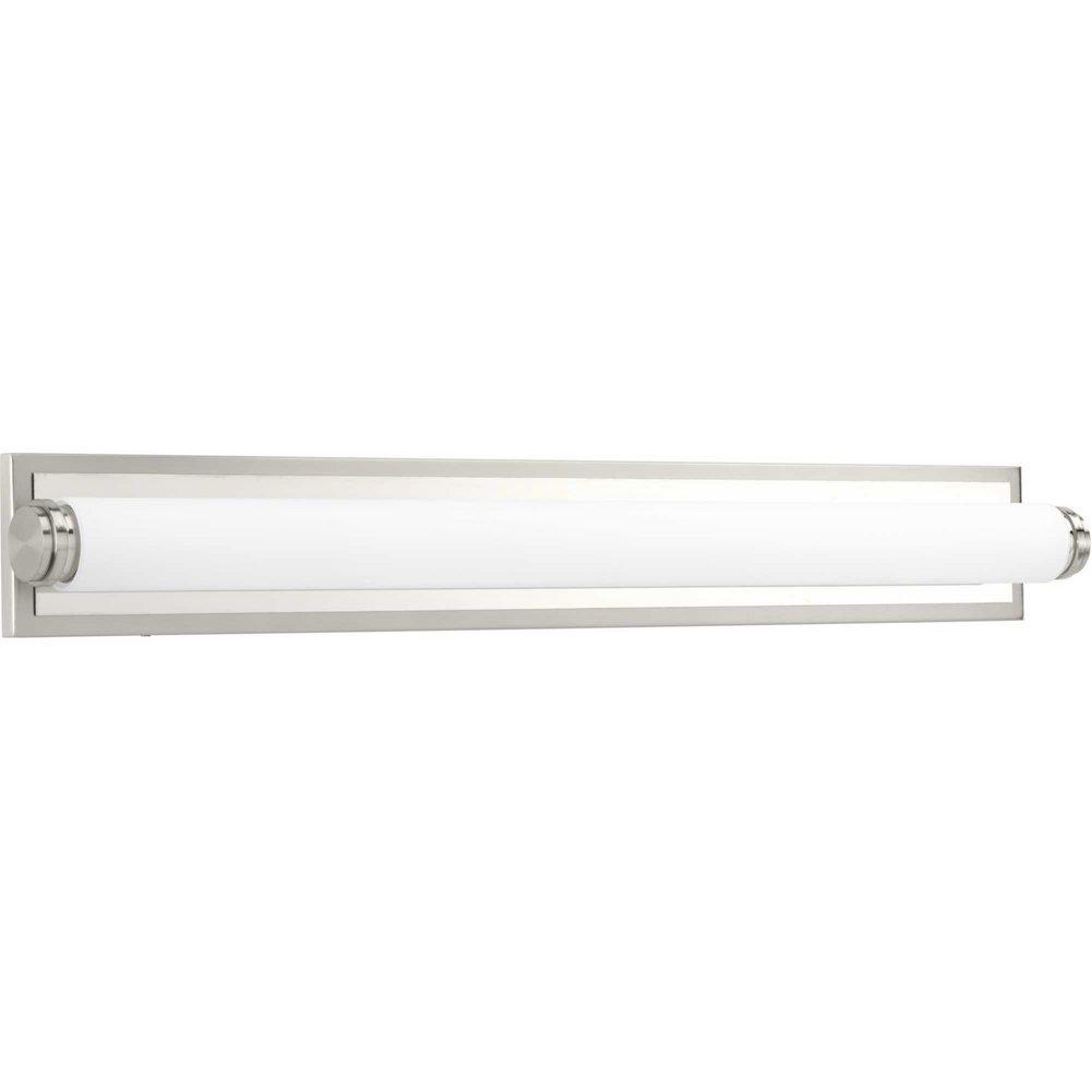 Progress Lighting Concourse Single Light 36 in. Wide Integrated LED Bath Bar in Brushed Nickel
