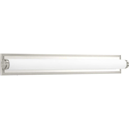Progress Lighting Concourse Single Light 36 in. Wide Integrated LED Bath Bar in Brushed Nickel