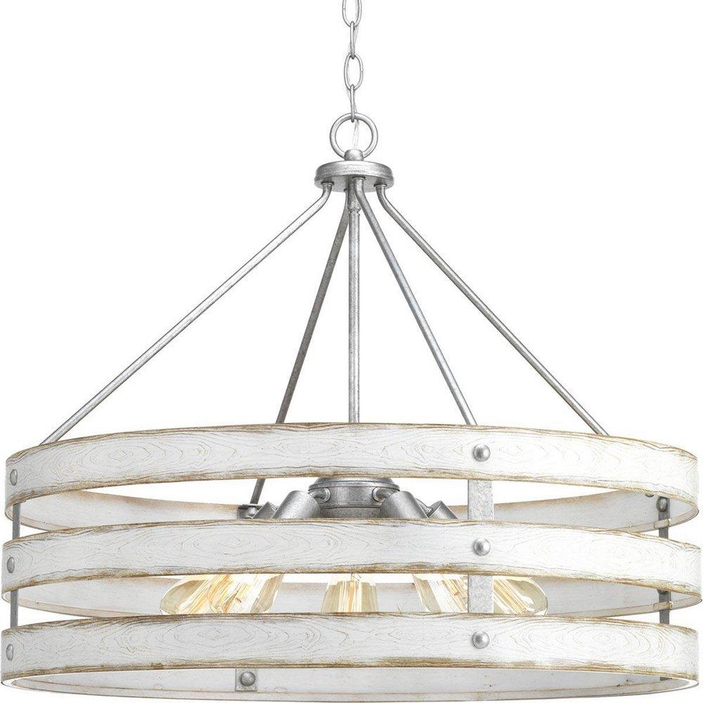 Progress Lighting Gulliver 27-3/4 in. 375W 5-Light Medium E-26 Incandescent Pendant in Galvanized