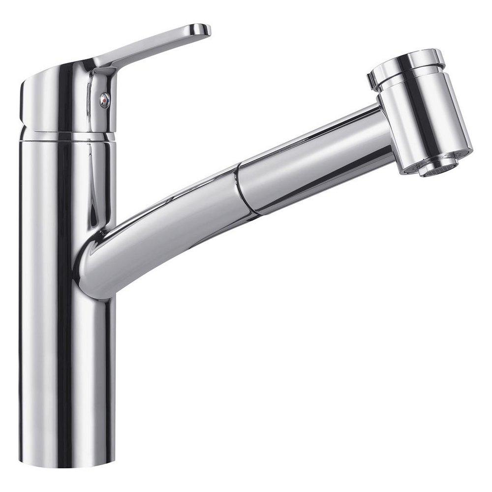 Franke Smart Single Handle Pull Out Kitchen Faucet in Polished Chrome