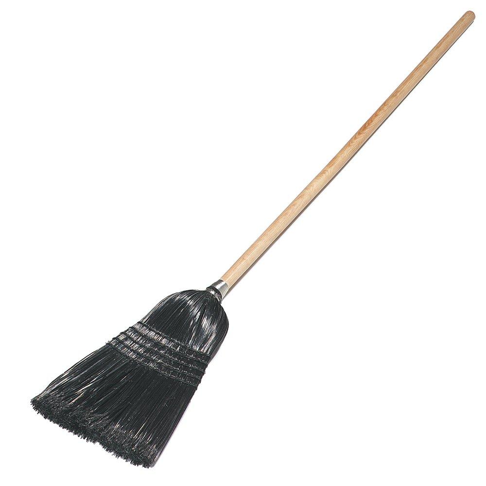 Carlisle Maid Parlor 55 in. Parlour Broom in Black
