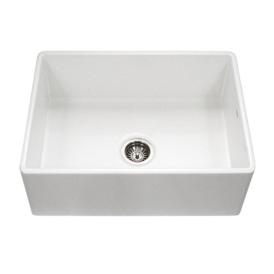 Houzer Platus Series 30 x 20 in. Fireclay Single Bowl Farmhouse Kitchen Sink in White
