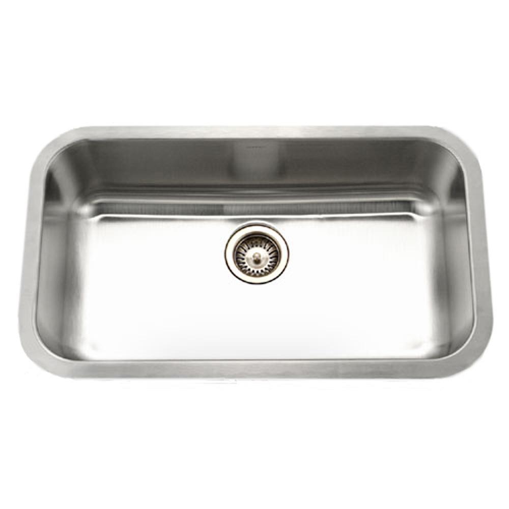 Houzer Eston Series 31-1/2 in. Undermount Stainless Steel Double Bowl Kitchen Sink