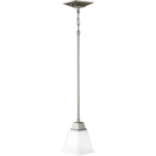 Progress Lighting Clifton Heights Collection 100W 1-Light Mini Pendant in Brushed Nickel