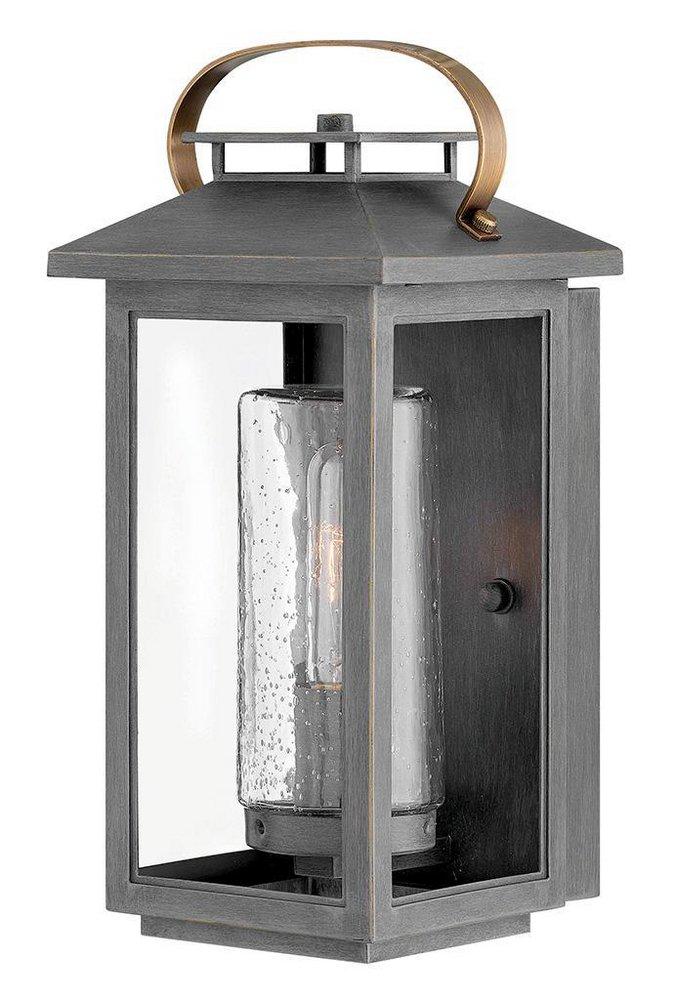 Hinkley Atwater 100W 1-Light Medium E-26 Incandescent Outdoor Wall Sconce in Ash Bronze