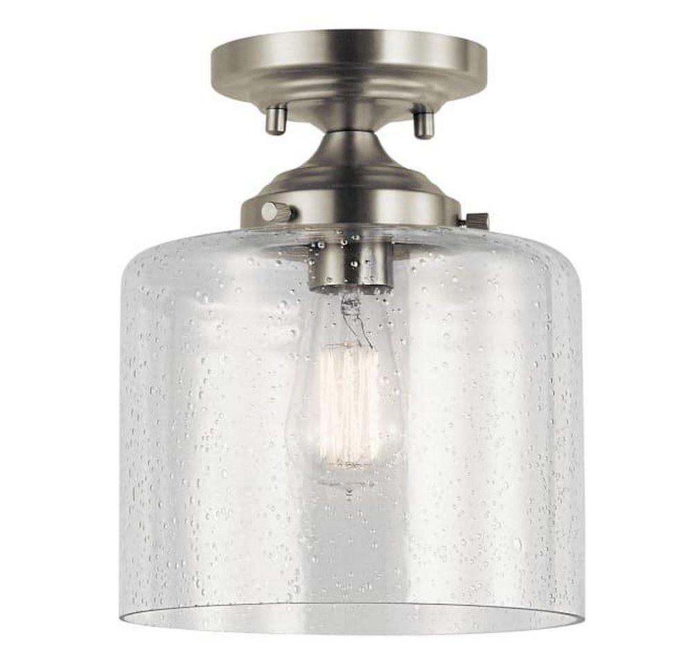 Kichler Lighting Winslow™ 75W 1-Light Medium E-26 Incandescent Semi-Flush Mount Ceiling Fixture in Brushed Nickel
