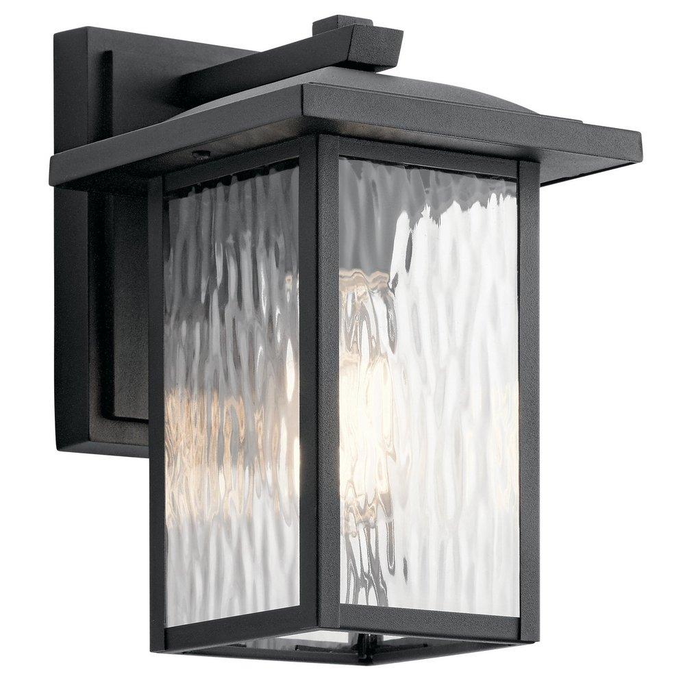 Kichler Lighting Capanna 60W 1-Light Medium E-26 incandescent Outdoor Wall Sconce in Textured Black