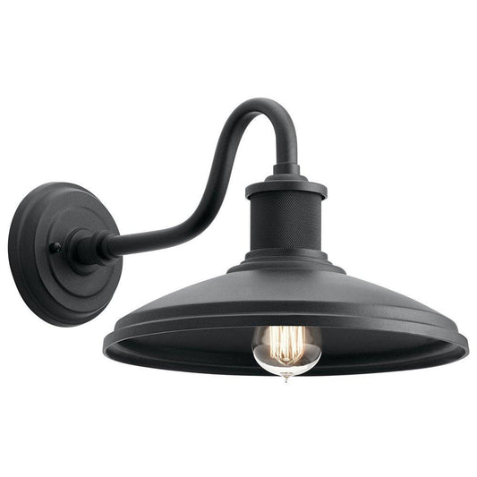 Kichler Lighting Allenbury 100W 1-Light Medium E-26 Incandescent Outdoor Wall Sconce in Textured Black