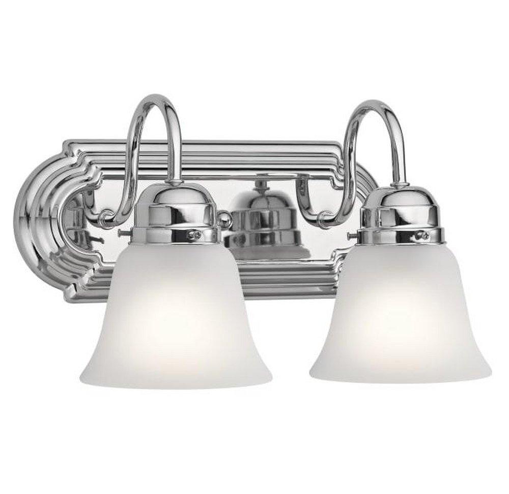 Kichler Lighting Timeless 200W 2-Light Medium E-26 Incandescent Bath Light in Polished Chrome