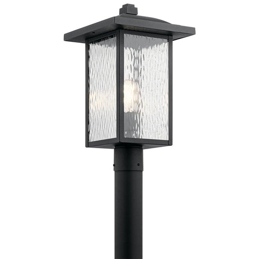 Kichler Lighting Capanna 100W 1-Light Medium E-26 Incandescent Post Lamp in Textured Black