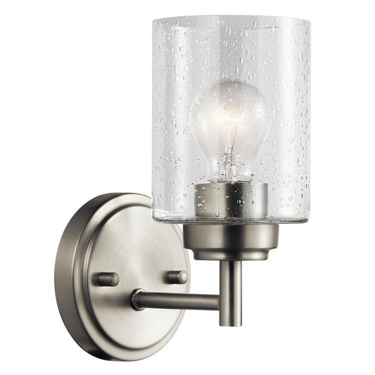 Kichler Lighting Winslow™ 60W 1-Light Medium E-26 Incandescent Wall Sconce in Brushed Nickel