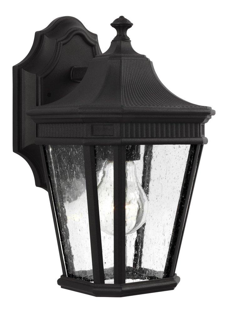 Visual Comfort & Co. Generation Lighting Cotswold Lane 100W 1-Light Medium E-26 Incandescent Outdoor Wall Sconce in Black