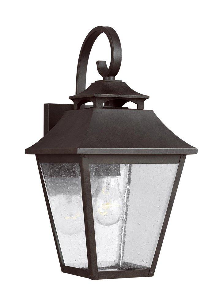 Visual Comfort & Co. Studio Galena 75W 1-Light Medium E-26 Incandescent Outdoor Wall Sconce in Sable