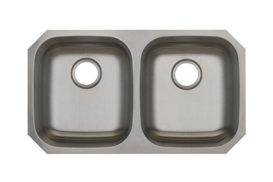 PROFLO® Plomosa 32-5/16 in. Undermount Stainless Steel Double Bowl Kitchen Sink