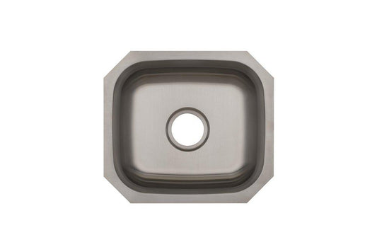 PROFLO® Plomosa 17-13/16 in. Undermount Stainless Steel Single Bowl Kitchen Sink