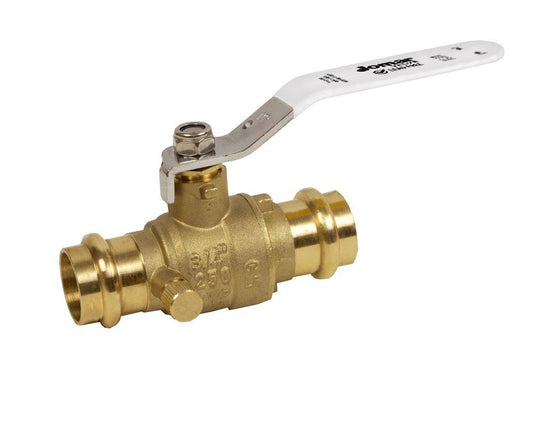 3/4 in. Brass Full Port Press Ball Valve