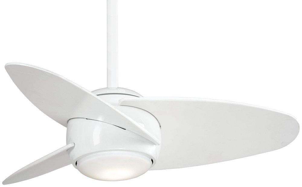 Minka Aire Slant 36 in. 3-Blade Ceiling Fan in White