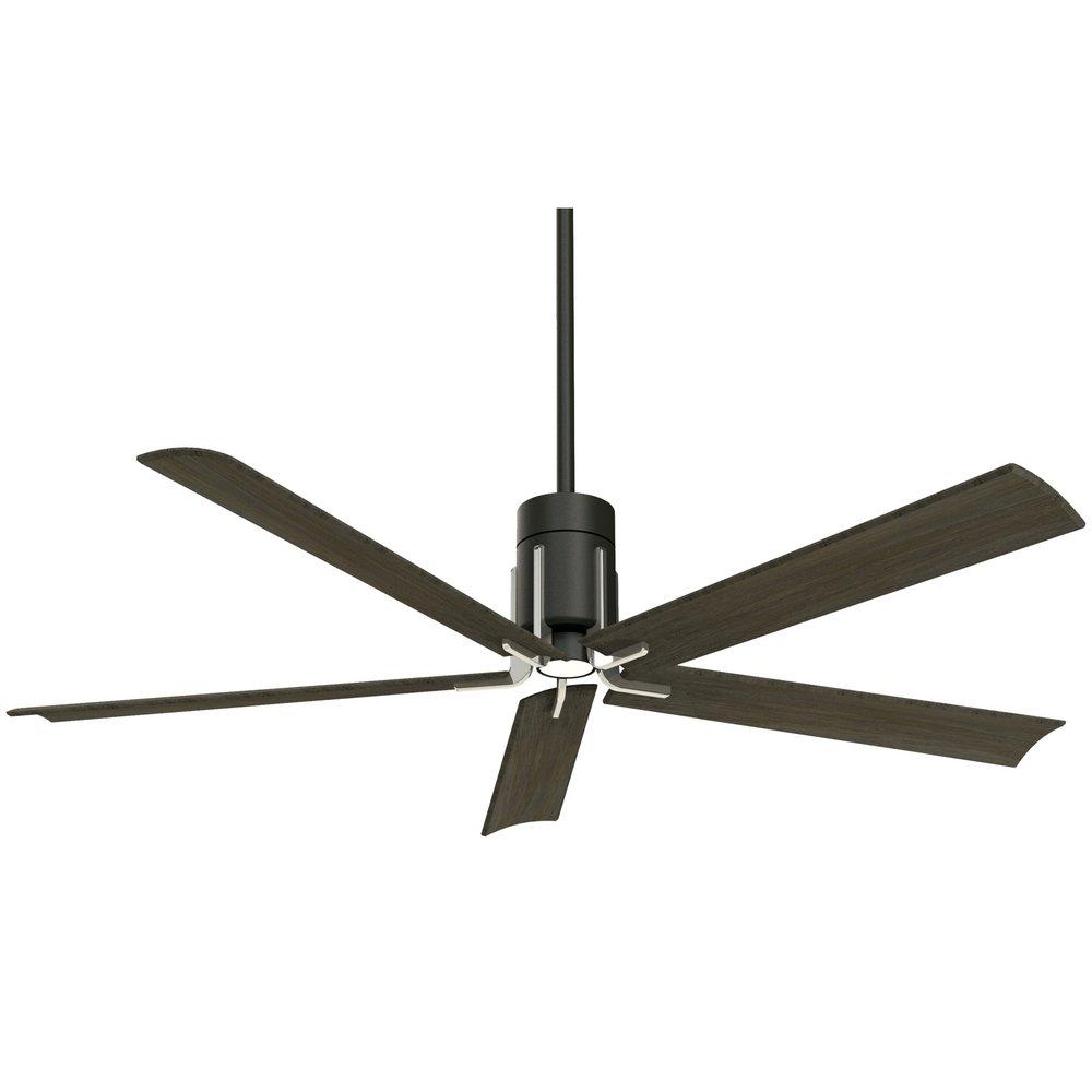 Minka Aire Clean 60 in. 5-Blade Indoor Ceiling Fan in Matte Black/Brushed Nickel