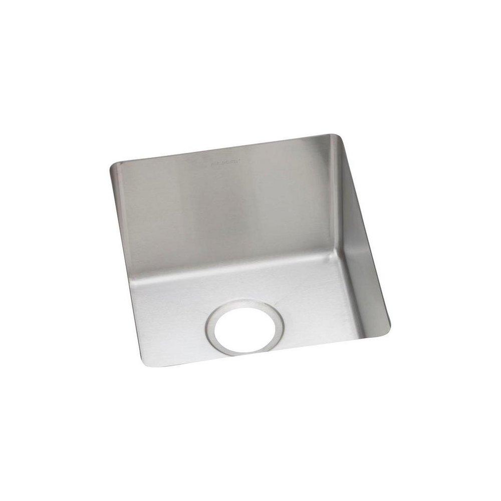 Elkay Crosstown® 16 in. Undermount Stainless Steel Single Bowl Kitchen Sink in Polished Satin