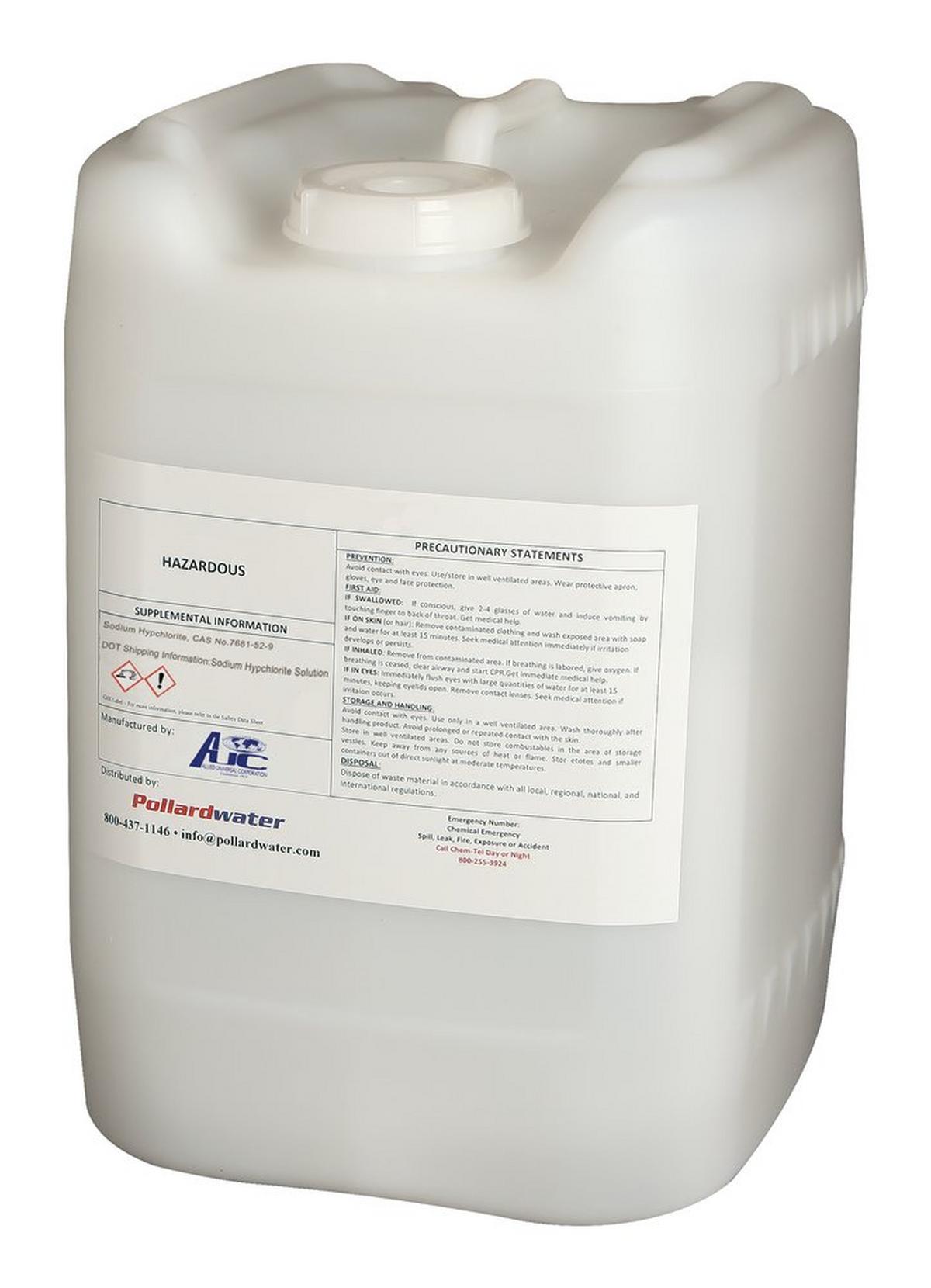 5 gal 12.5% Sodium Hypochlorite