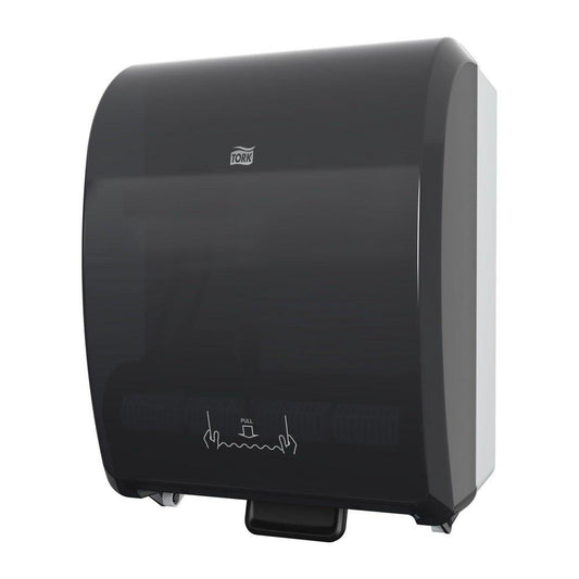 Tork Tork Mechanical 7.5 in. Paper Hand Towel Roll Dispenser, Black, H71 System