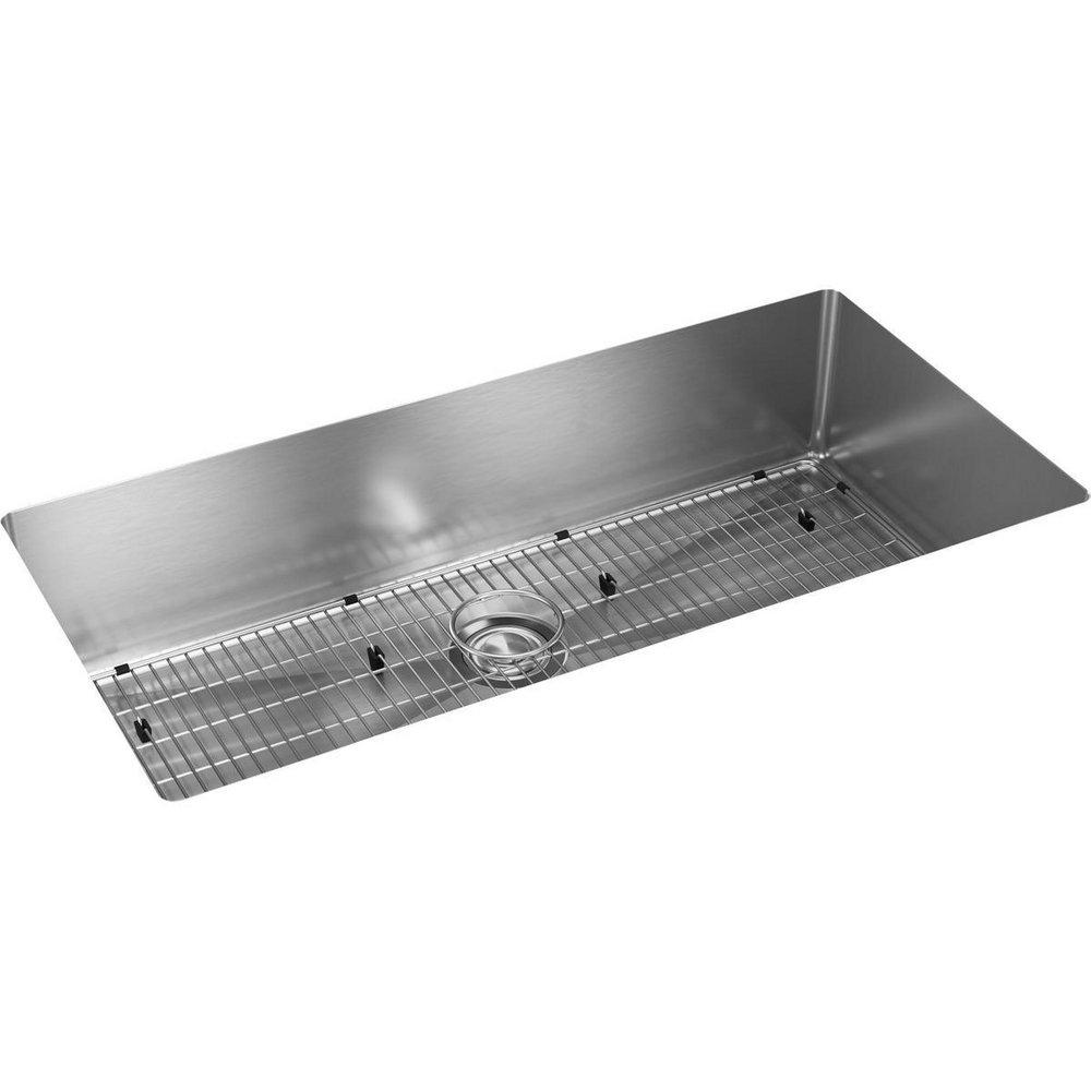 Elkay Crosstown® 36-1/2 in. Undermount Stainless Steel Single Bowl Kitchen Sink in Polished Satin