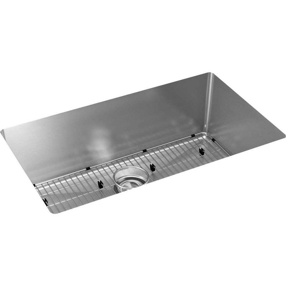 Elkay Crosstown® 30-1/2 in. Undermount Stainless Steel Single Bowl Kitchen Sink in Polished Satin