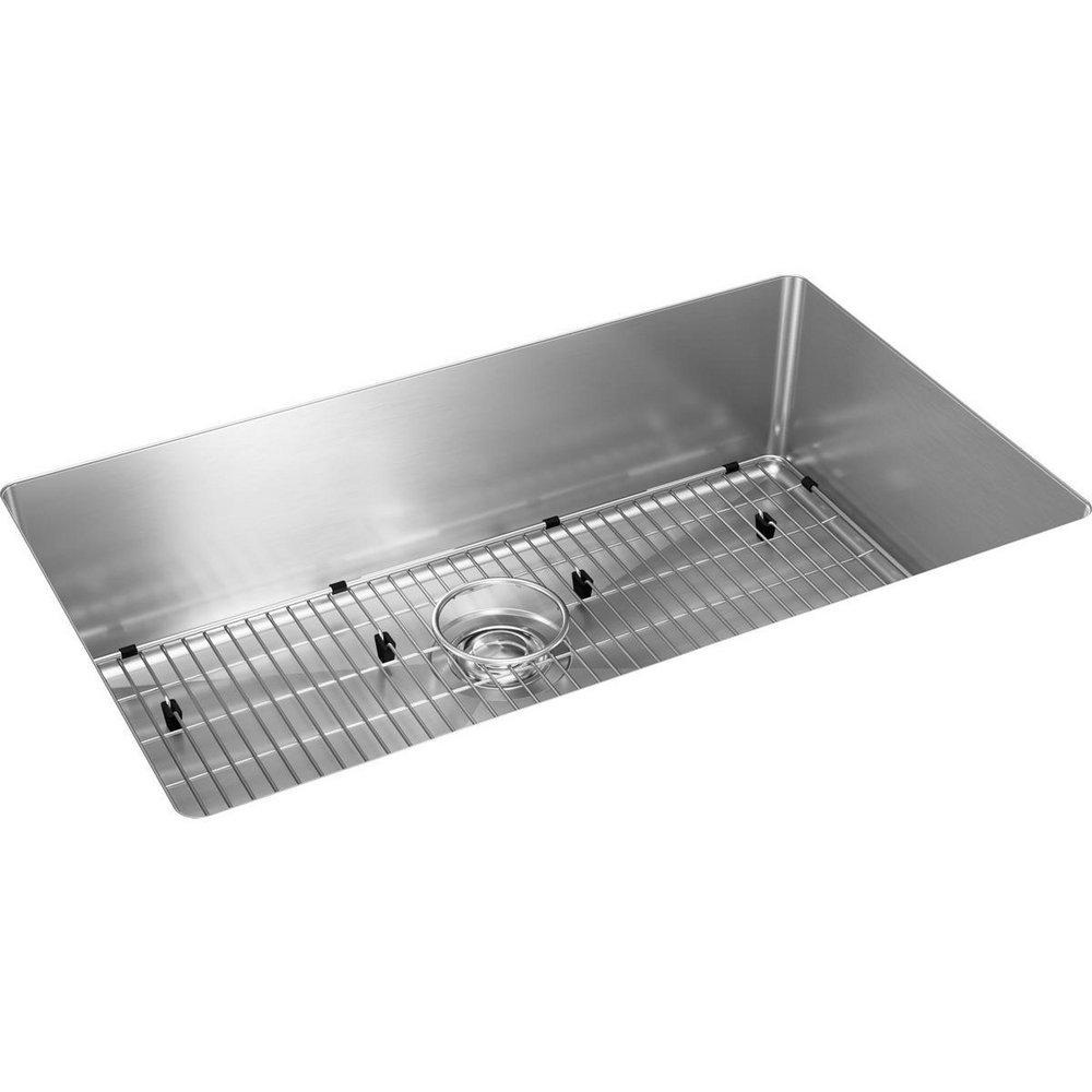 Elkay Crosstown® 30-1/2 in. Undermount Stainless Steel Single Bowl Kitchen Sink in Polished Satin