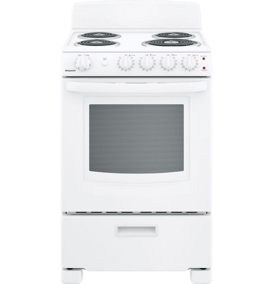 23-3/4 in. Electric 4-Burner Coil Freestanding Range in White