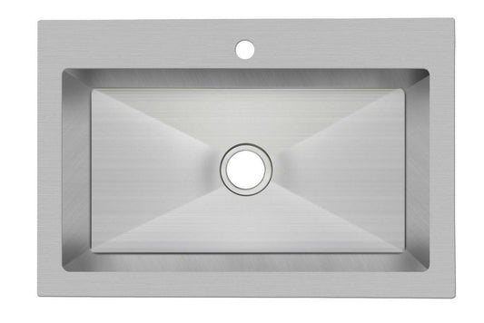 PROFLO® Sault Series 33 in. Dual Mount Stainless Steel Single Bowl Kitchen Sink
