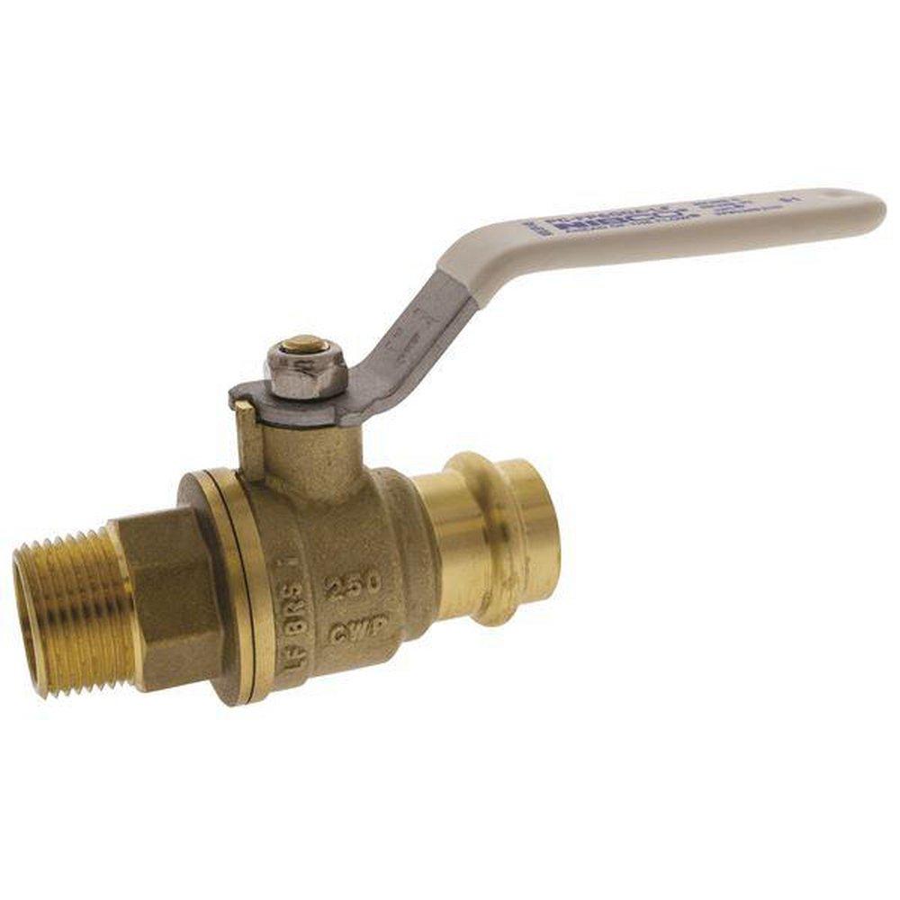 NIBCO PCMT-FP-600A-LF 3/4 in. Forged Copper Alloy Full Port Press x MNPT 250# Ball Valve