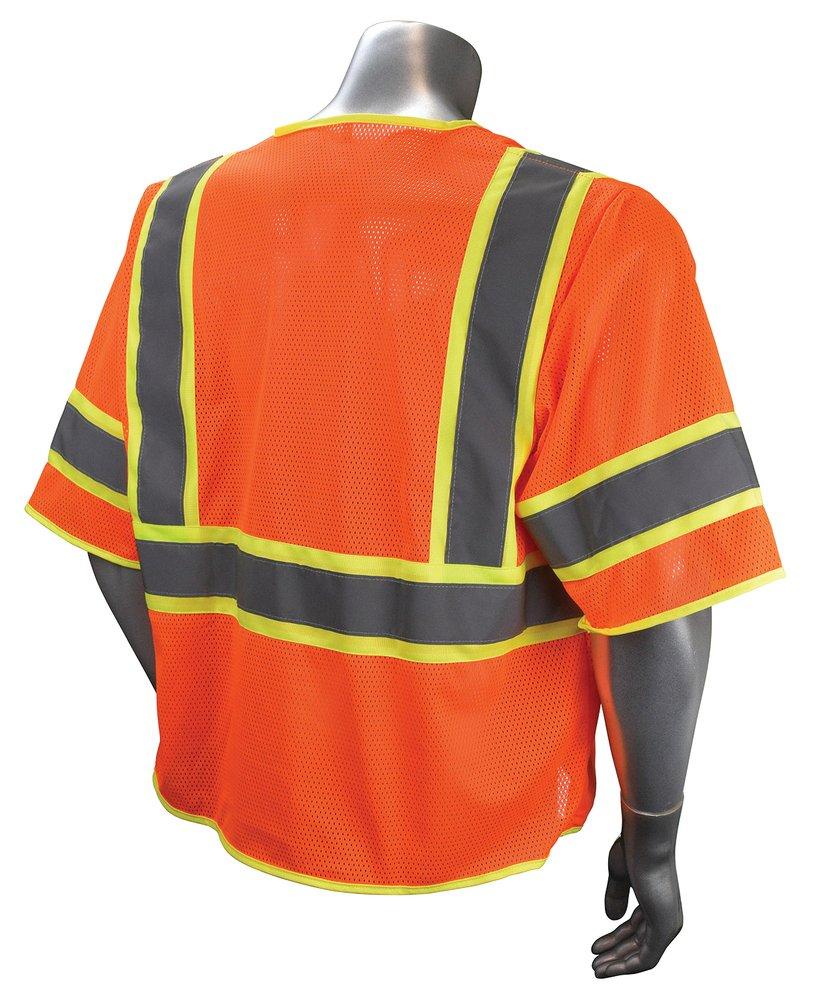 Radians Radwear™ L Size Polyester Surveyor Vest in Hi-Viz Orange