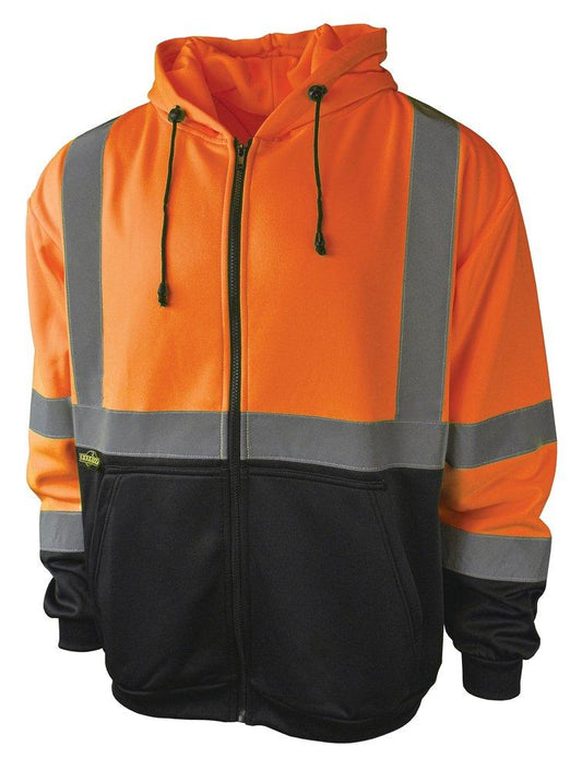 Radians Radwear™ XXL Size Polyester Sweatshirt with Zipper in Hi-Viz Orange
