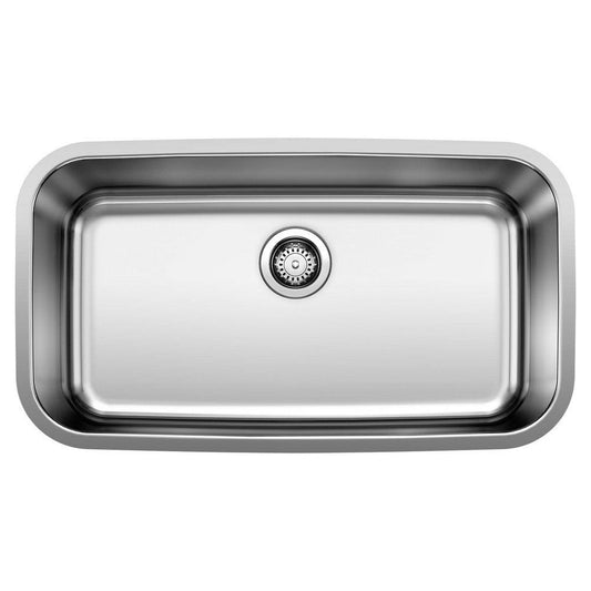 BLANCO Stellar 32 in. Undermount Stainless Steel Single Bowl Kitchen Sink