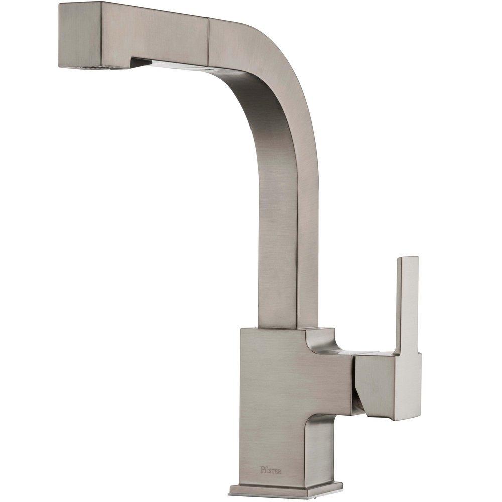 Pfister Arkitek™ Single Handle Pull Out Kitchen Faucet in Stainless Steel