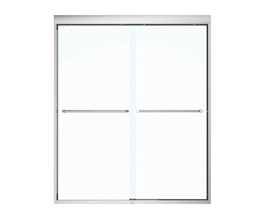 MAAX Aura 71 x 59 in. Semi-Framed Sliding Shower Door in Polished Chrome