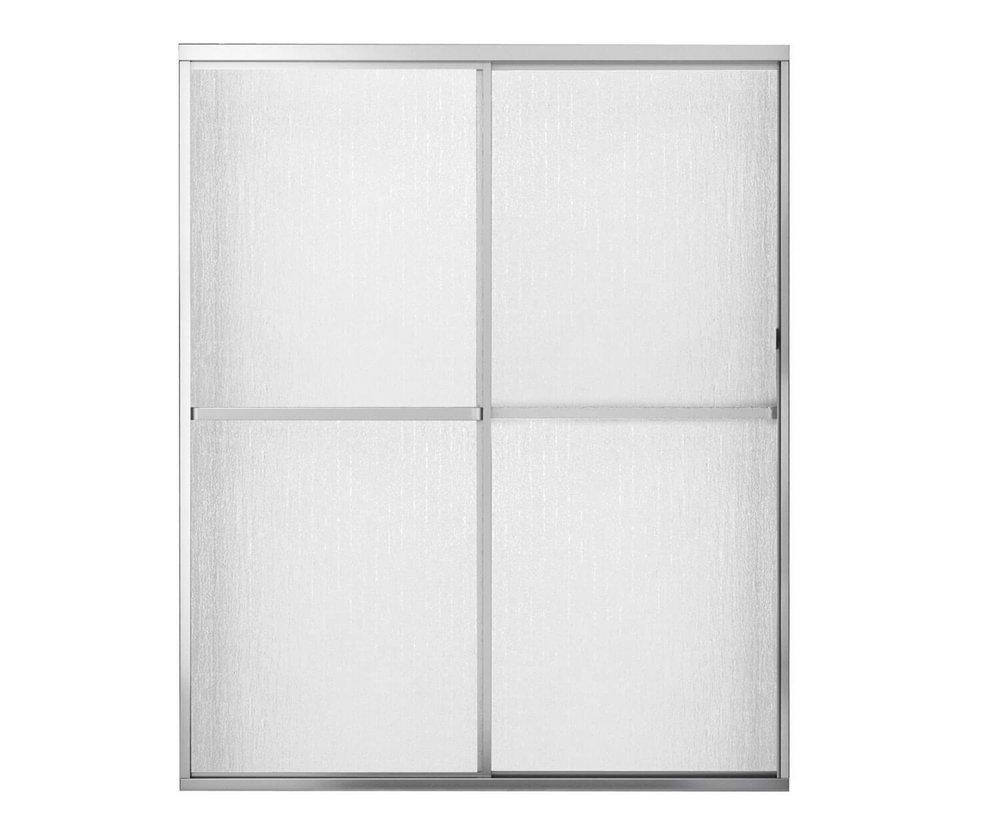 MAAX Polar 68 x 59-1/2 in. Semi-Framed Sliding Shower Door in Polished Chrome
