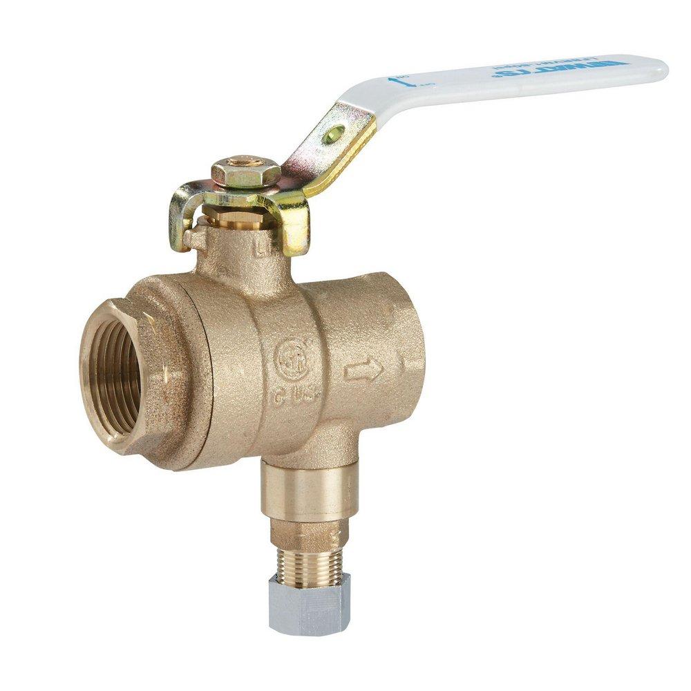 Watts Series LFBRVM1 3/4 in. Copper Alloy Full Port Threaded x Threaded x Compression Ball Valve