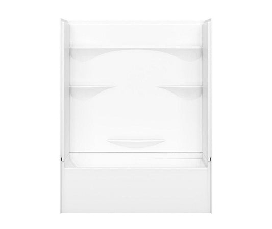60 x 30 in. Tub and Shower Unit with Left Drain in White
