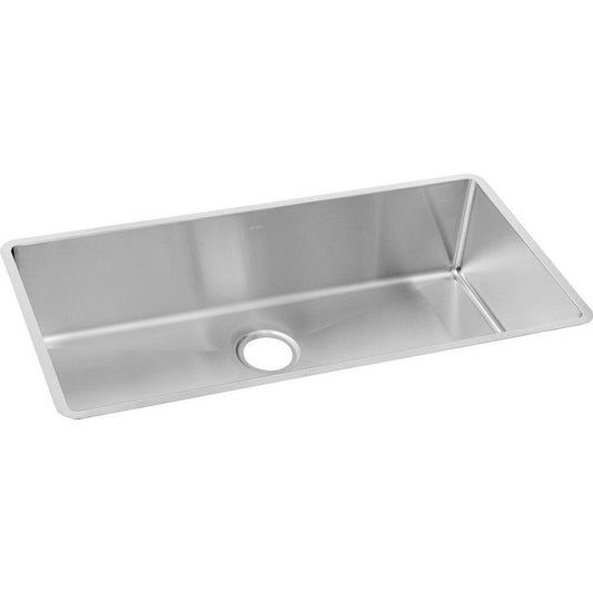 Elkay Crosstown® 36-1/2 in. Undermount Stainless Steel Single Bowl Kitchen Sink in Polished Satin