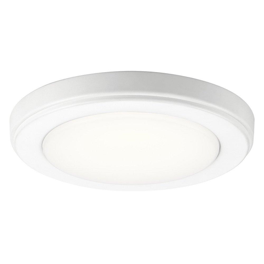 Kichler Lighting Zeo 7 in. 14.5W 1-Light Integrated LED Flush Mount Ceiling Fixture in White