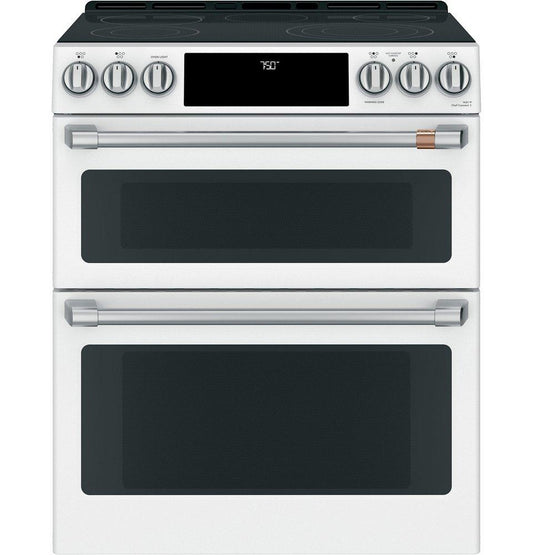29-7/8 in. Electric 5-Burner Radiant Smoothtop Slide-in Range in Matte White