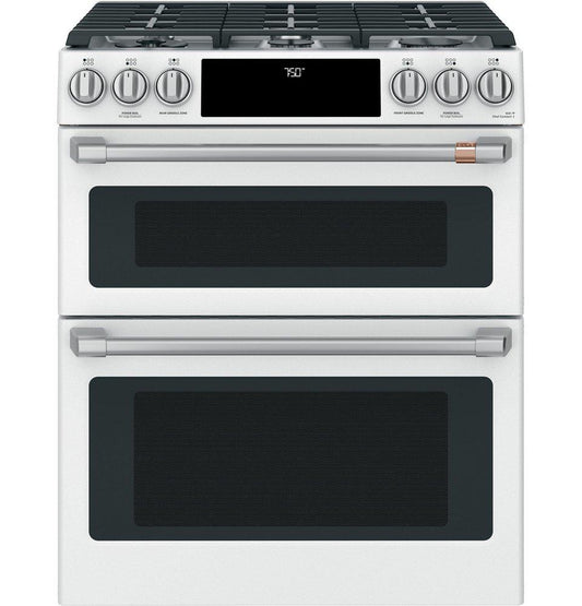 29-7/8 in. Gas 6-Burner Sealed Slide-in Range in Matte White