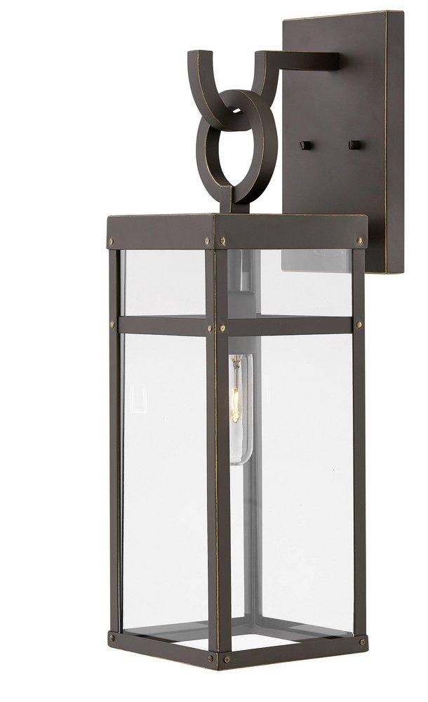 Hinkley Porter 100W 1-Light Medium E-26 Outdoor Wall Sconce in Oil Rubbed Bronze