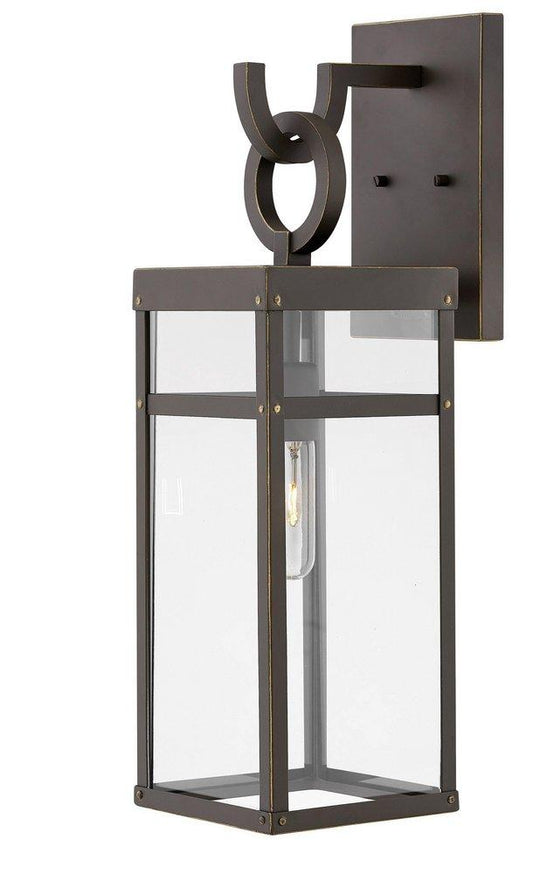 Hinkley Porter 100W 1-Light Medium E-26 Outdoor Wall Sconce in Oil Rubbed Bronze